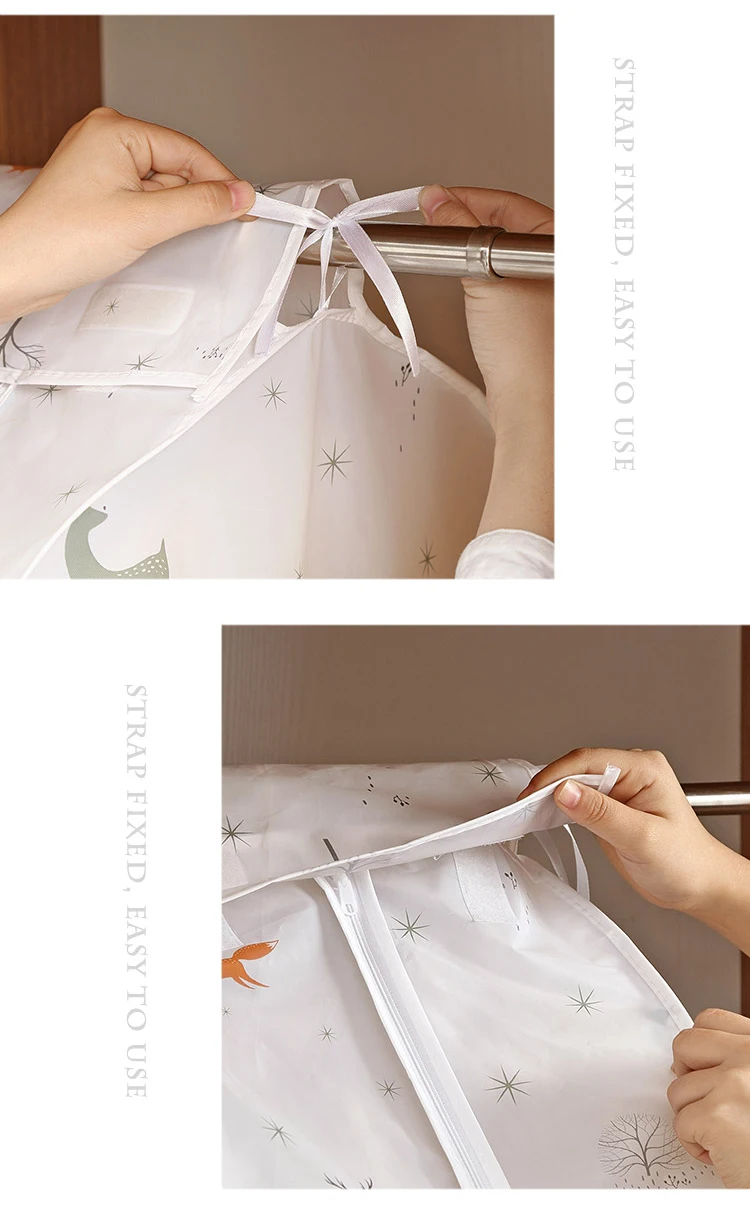Пылезащитный тканевый чехол для сумок, подвесной органайзер для хранения, водонепроницаемый чехол для костюма, пылезащитный чехол, защитный шкаф, сумка для хранения одежды