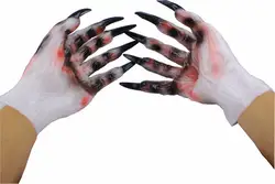 Косплей Хэллоуин реквизит демон призрак призрак перчатки перчатки латекс платье маскарад взрослых мужчин и женщин руки