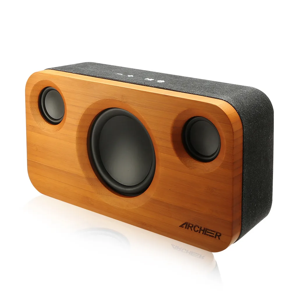 

Archeer Incredible 2.1 Channel Sound Bamboo Stereo Speaker Dual Embedded Speakers Enhanced Sound Stage For Phone PC Speaker