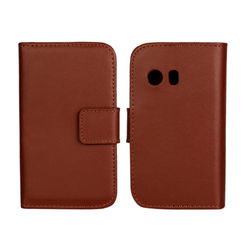 Brown Coque для samsung Galaxy Y S5360 флип раскладный кожаный чехол 5360 чехол Fundas Capa сотового телефона чехол для телефона из натуральной кожи аксессуар сумки - Цвет: Brown