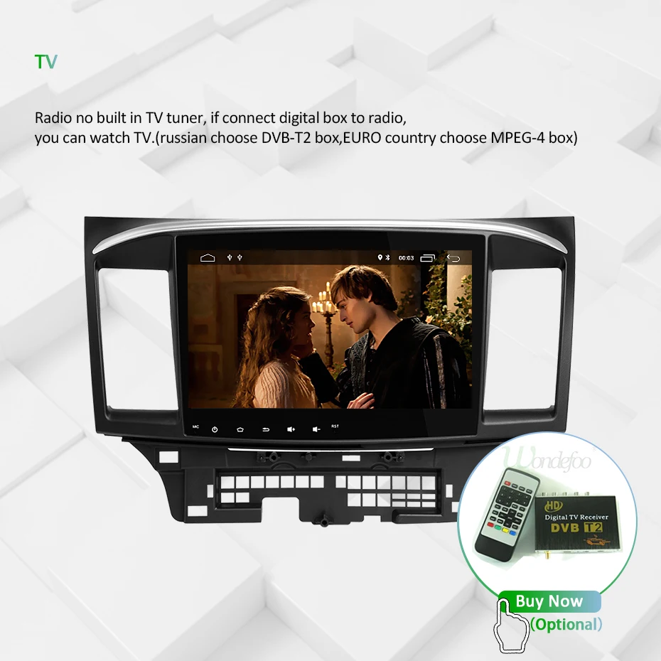 Sale 10.1" DSP 4G 64G ROM Android 9.0 2 DIN Car GPS Radio For MITSUBISHI LANCER Navigation IPS Screen Stereo Receiver no DVD PLAYER 30