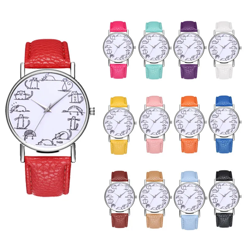Montre Femme Top Brand Luxury Women Watches Temperament Wild leather band Wrist Watches Fashion clock relogio feminino Y06 (3)
