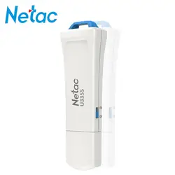 Netac U335S USB 3,0 флешка флеш-накопитель cle USB флеш-накопитель 64 ГБ физическая запись защищенный переключатель пластиковый usb-накопитель Memory Stick на