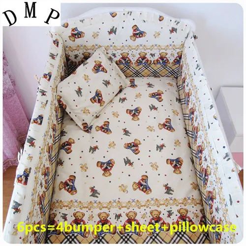

6/7PCS Baby Cot Bedclothes Cot Bedding Set Super Baby Bed Set Toddler Cotton Baby Bedclothes,duvet cover,120*60/120*70cm