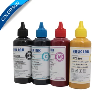

Colorsun 4 x100ml/bottle Universal Sublimation Ink For Epson Printers Heat Transfer Ink Heat Press Sublimation Ink