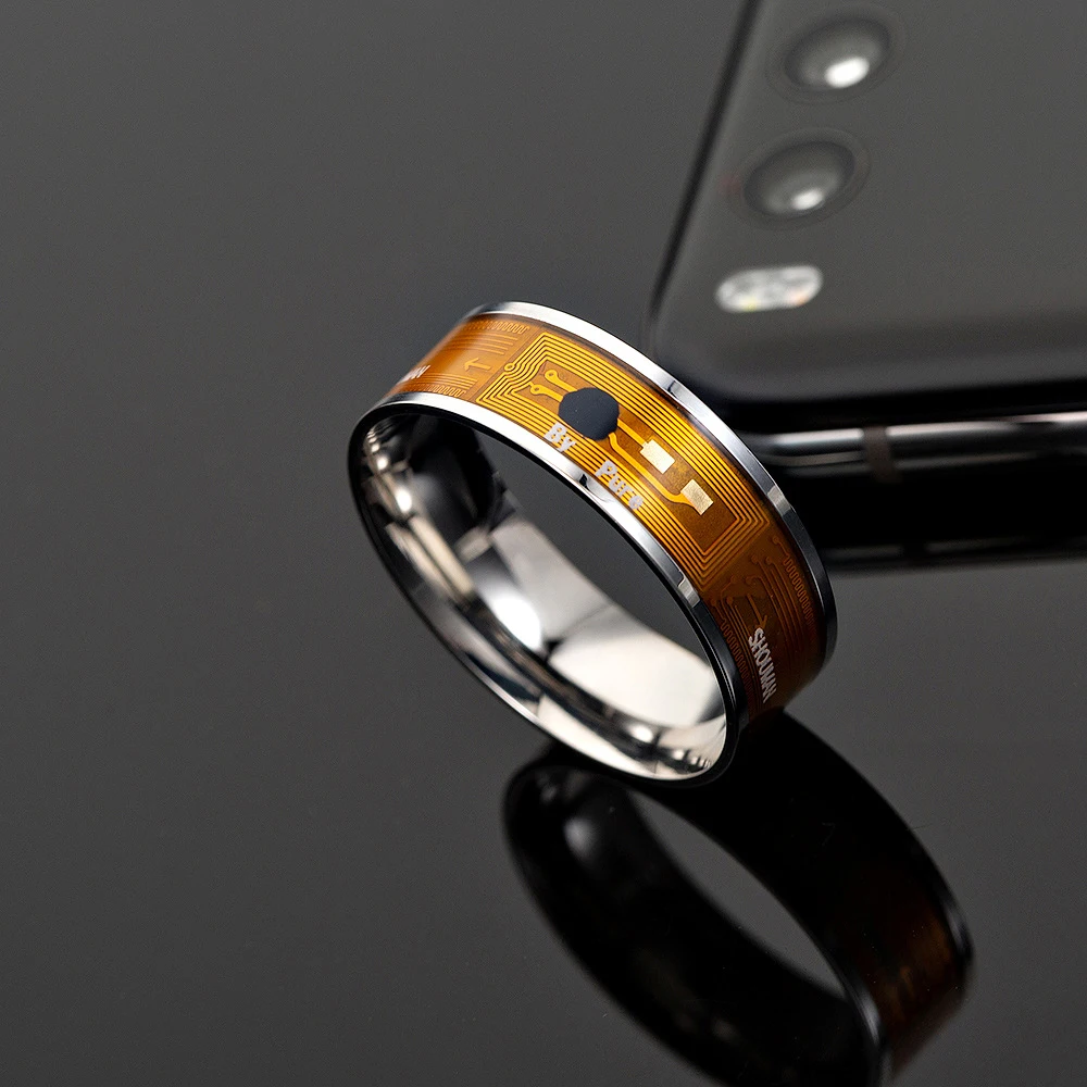 Носите палец цифровые кольца для защиты здоровья NFC смарт кольцо 6-13 ярдов мобильный телефон сенсорный разблокировка умное кольцо