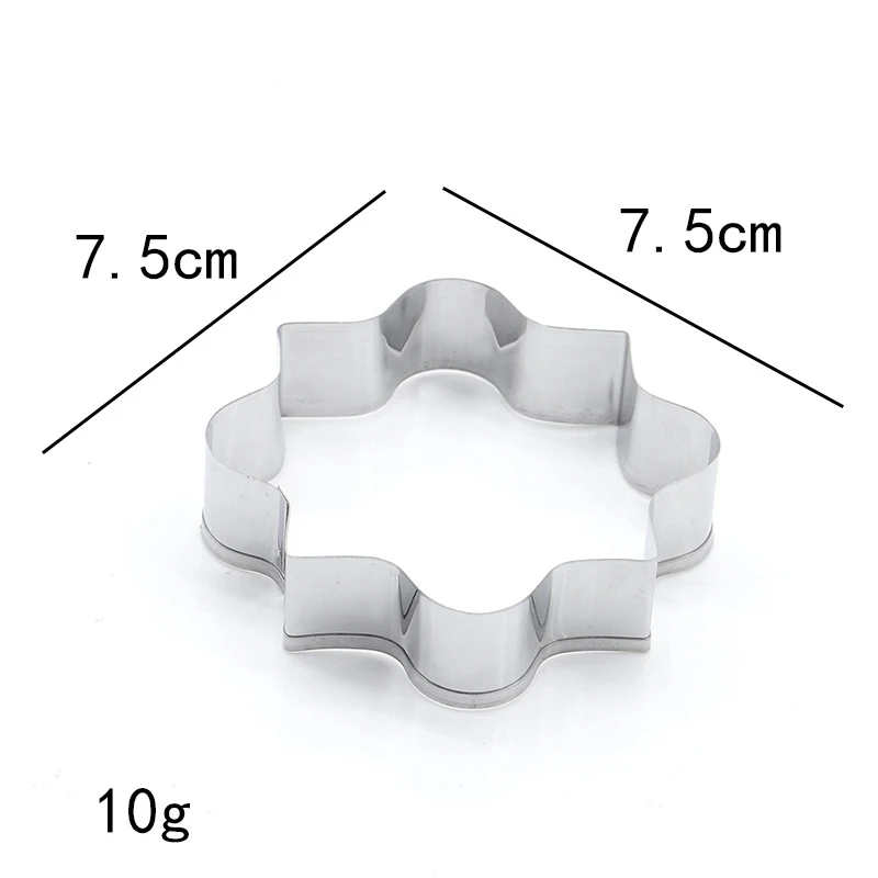 

Stainless Steel Cookie Cutter Mould Baking Biscuit Fondant Cutting Mold 3 Shapes