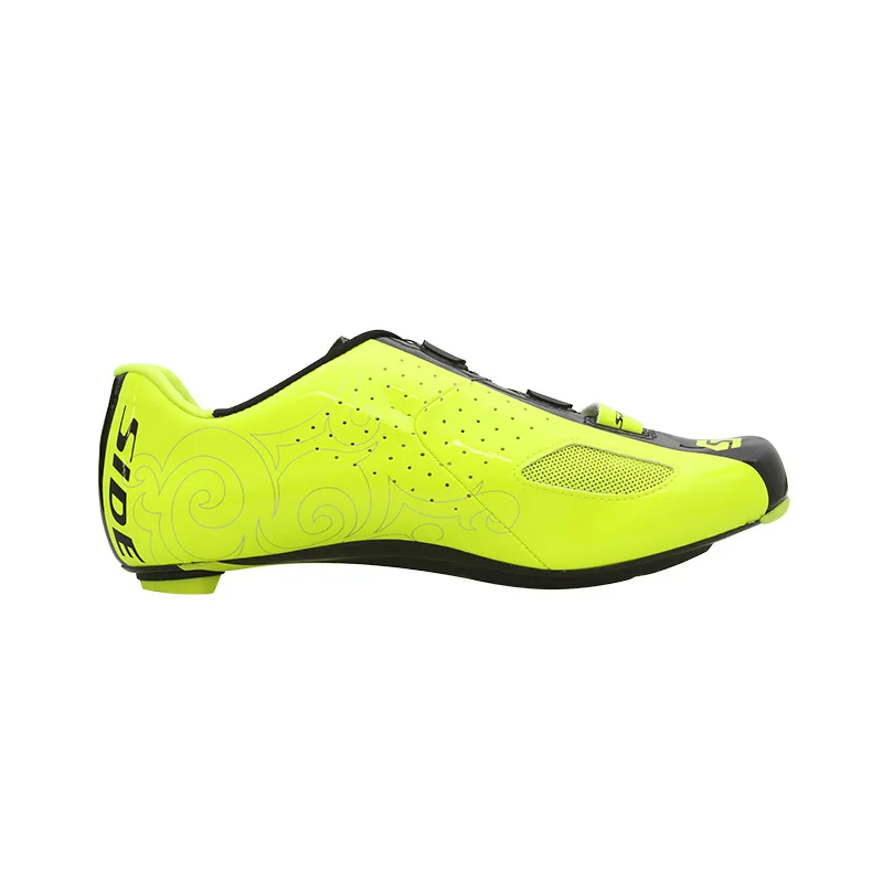 Sidebike Road ciclismo zapatos hombres fibra de carbono bicicleta zapatos auto-bloqueo transpirable ultraligero bicicleta zapatillas deportivas