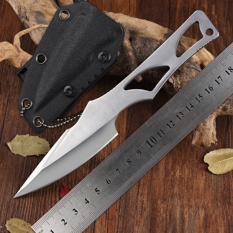 Ol Spartan Enyo Cuello Cuchillo Supervivencia Buceo Cuchillos Fijos Al Aire Libre Herramienta Tactica Frio Acero Inoxidable Punta De Gota Hoja Kydex Vaina Cuchillos Aliexpress