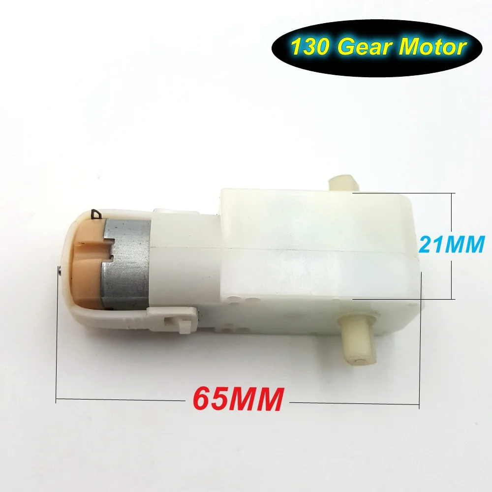 

1PCS DC 3-8V 19-51 RPM 130 Gear Motor Robot Motor Reduction Gearbox TT Motor for DIY Intelligent Vehicle