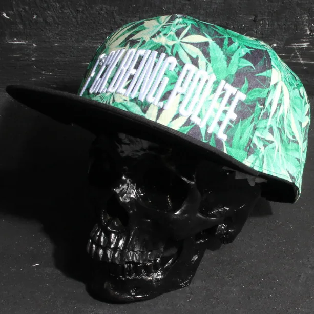 Nueva moda verano estilo gorras chicas sombreros Snapbacks dedo hierba hoja Mujer Beisbol gorras de béisbol Hip Hop Gorra Boina Hoquei Toca