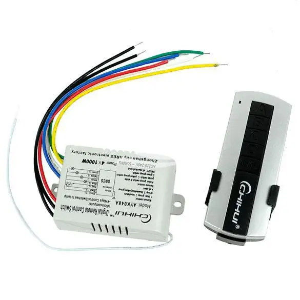 Wireless 4 Port Light ON/OFF 220V-240V Remote Control Switch+ Transmitter | Электроника