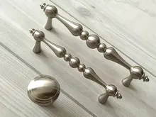3.75 5 Drawer Knobs Pull Handles Dresser Pulls Kitchen Cabinet Door Knobs Brushed Nickel Silver Cupboard Knob Handle 96 128 mm modern concise design style brushed gold satin nickel cabinet handle drawers pulls