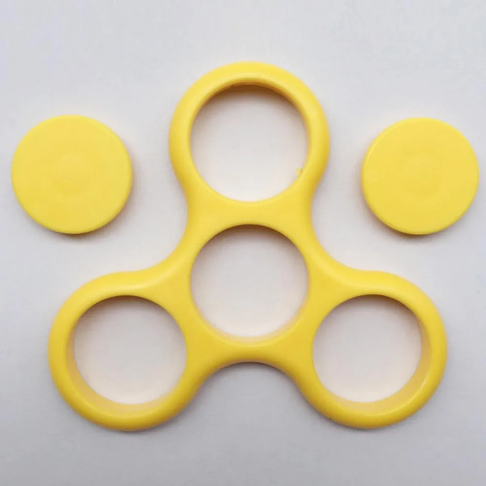 

6 Color Tri-Spinner Fidget Toy EDC Hand Spinner Shell Plastic Frame Without Bearing Anti Stress Toys