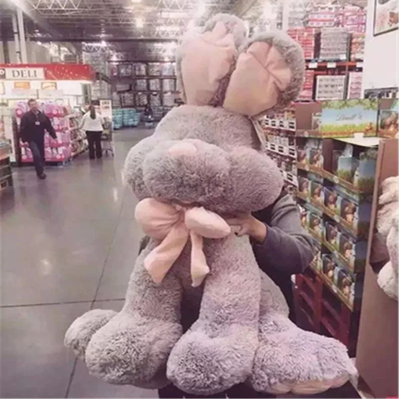 lapin en peluche géant