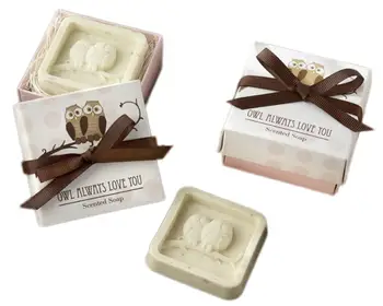

2019 Newly Handmade Owl Design Bath Soap Wedding Valentine Party Love Gift Owl Soap Levert Dropshipping 30p1016