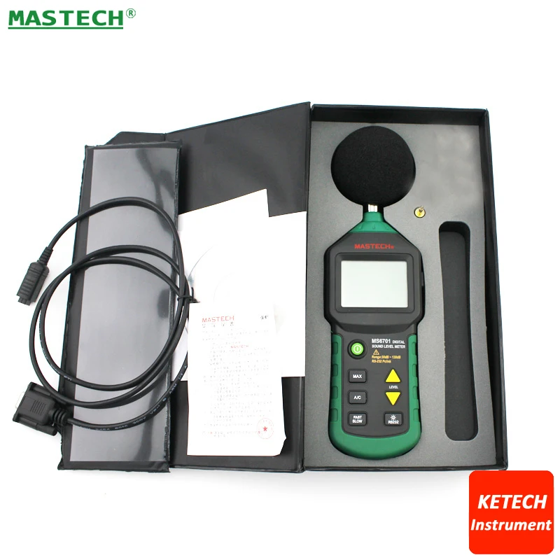 

Digital Multimeter Electrical Meter Sound Level Meter 30dB ~ 130dB Mastech MS6701