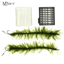 MNFT 8 комплектов моделирование Seagrass линия углеродистая сталь крюк Размер 2#4#6#8# боильные остановки Карп рыболовные снасти аксессуары