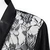 Satin Lace Black Kimono 2