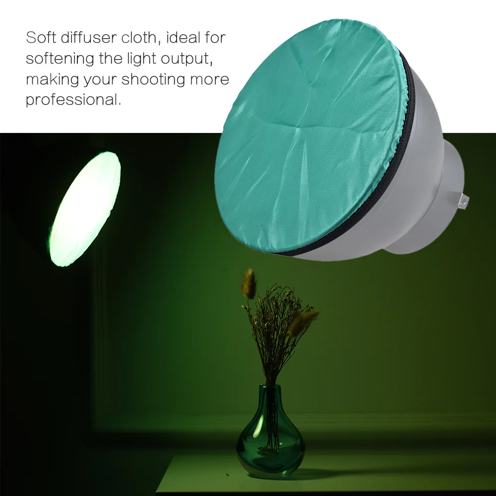 TOPTOO Photography Light Soft Diffuser Cloth for 7 180mm Standard Studio Strobe Reflector Multiple Color Options TOPTOO Photography Light Soft Diffuser Cloth for 7 180mm Standard Studio Strobe Reflector Multiple Color Options