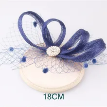 15 colors classic sinamay material fascinator headpiece cocktail hair accessories bridal hat suit for all season FNR151215