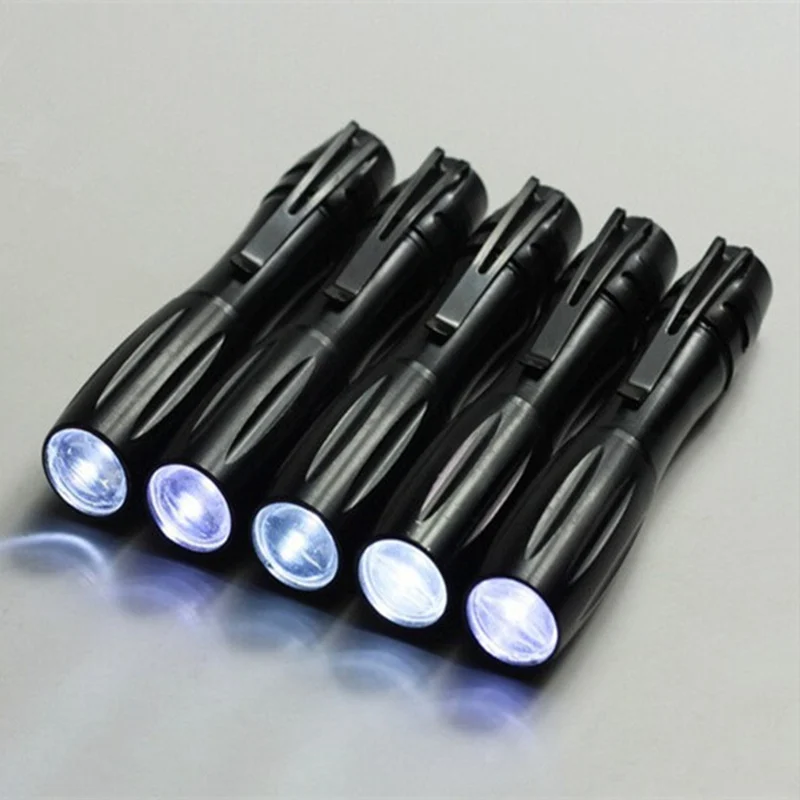 black Medical pen button mini flashlight portable LED light xenon flashlight outdoor Emergency