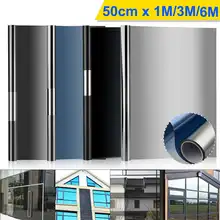 Оконное стекло оттенок УФ Отражающая пленка рулон 50 см x 1 м/3 м/6 м домашний офис Анти-взрыв солнцезащитный блок ПЭТ Материал 15-22% VLT безопасный