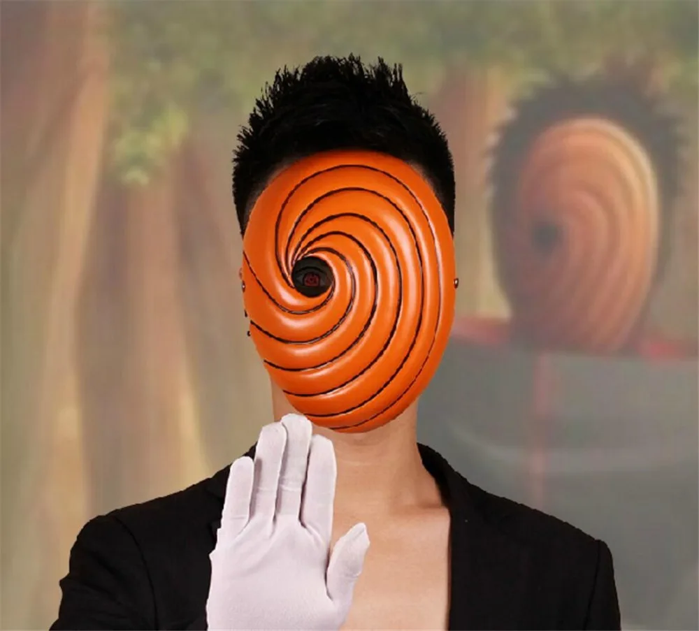 

CIBO Halloween Cosplay Japan Naruto Cartoons Mask Tobi Obito Naruto Akatsuki Ninja Madara Uchiha Resin Mask A2228c
