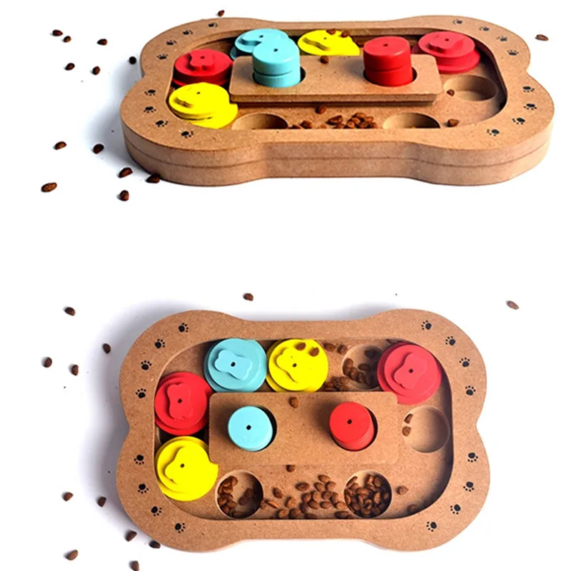 Игрушки пазлы для собак деревянная забавная игрушка кормления