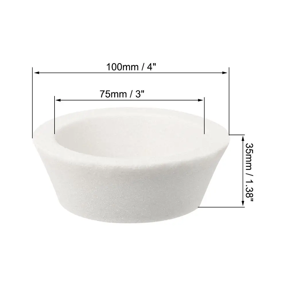 1PCS Cup Shaped Dia 4inch Corundum Grinding Wheel for Surface Grinding Ceramic Tools 60/80 Grits Aluminum Oxide abrasive wheel grinding wheel