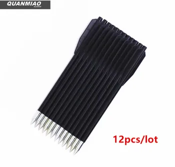 

12Pcs Tactical Hunting Arrows 16cm Military Plastic Crossbow Hunting Small Bolts Black Color Steel Arrow Archery Accessory