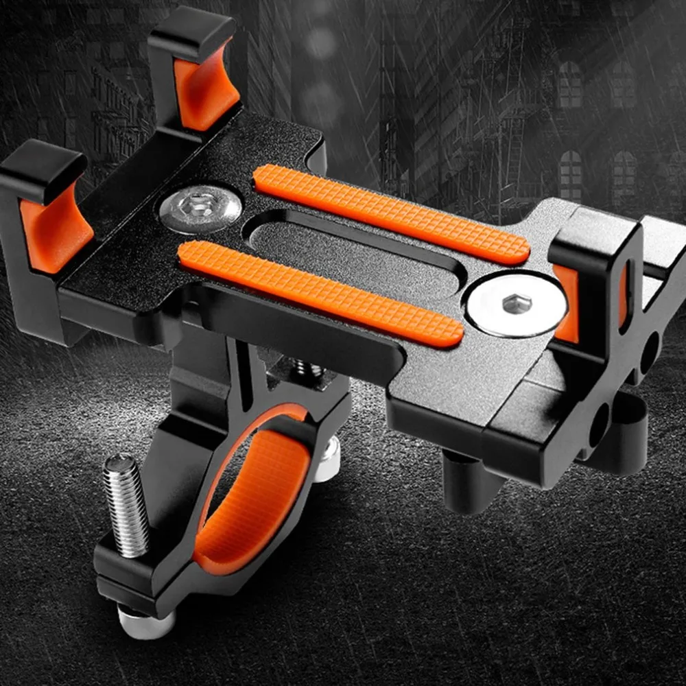 Perfect Universal Aluminum Alloy Mobile Phone Holder Fixed/Rotatable Bracket Motorcycle Bike Bicycle Handlebar Mount Cycling Holder 0