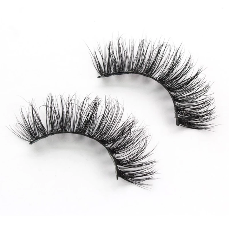

1 pair of 3D False Eyelashes Cross Natural Long Eye Makeup Eyelashes - A01