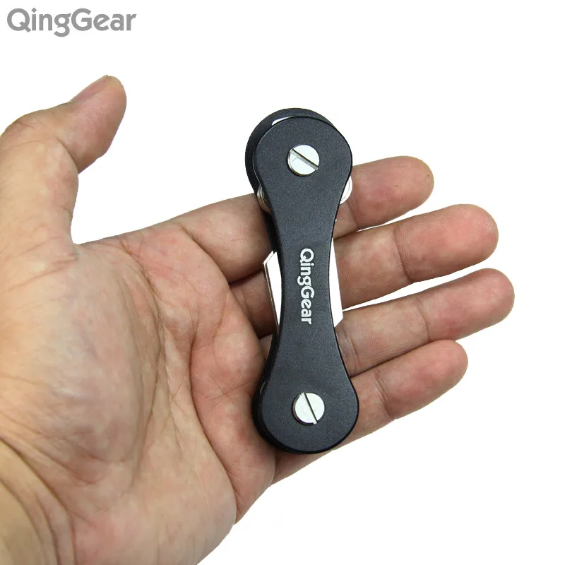 QingGear на Keybone Стекло волокна Алюминий двери Органайзер для ключей, ключница для автомобильных ключей, бар мульти-и видеозаписывающее устройство на открытом воздухе ключ инструмент