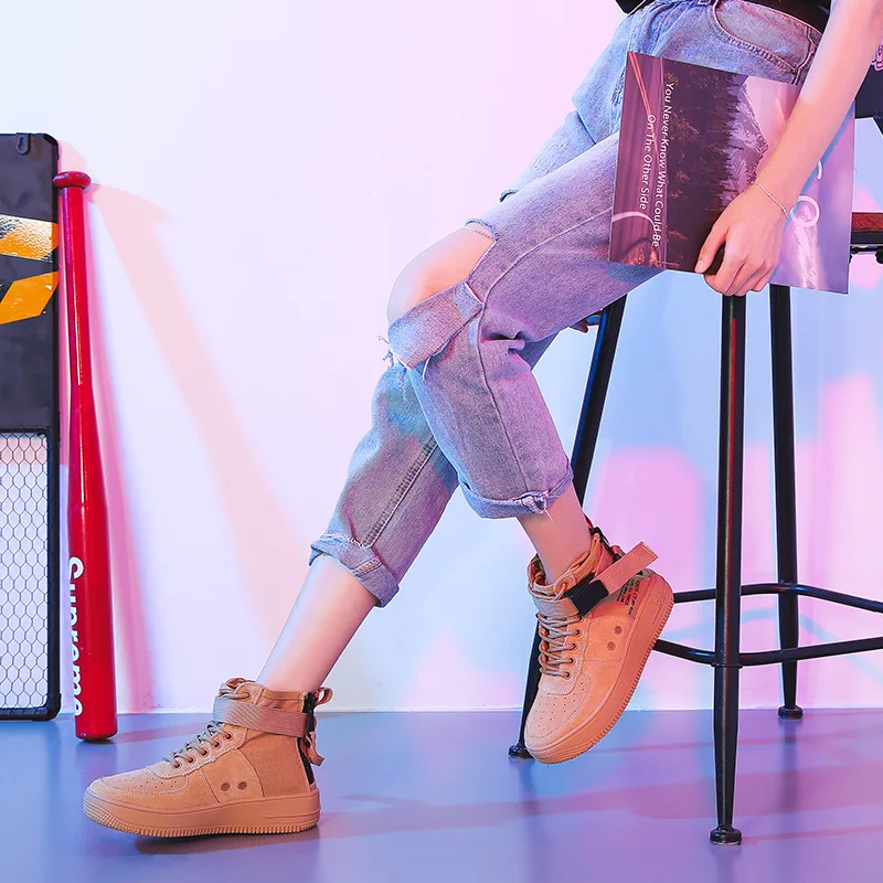 Noir Marque Jookrrix Occasionnels Femmes Femelle En Chaussure Véritable Respirant Chaussures 2018 camel Sneaker Top Fahion Cuir Dame Automne Nouveau qIqTB