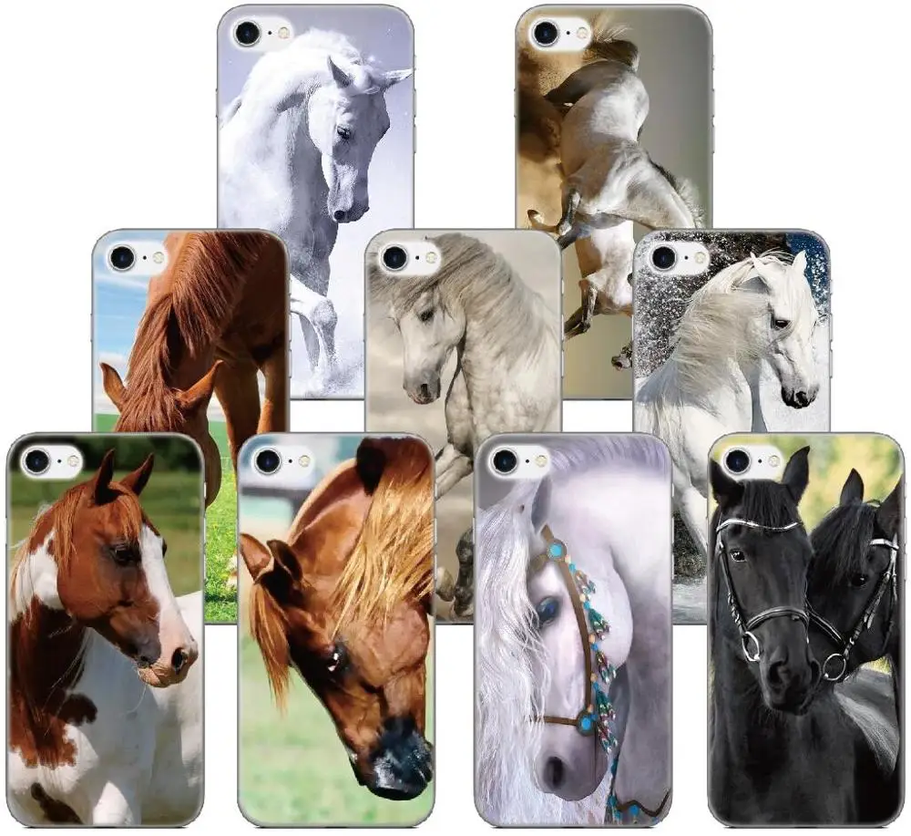 

Print Horse Soft TPU Phone Case For LG Nexus 5X Q6 Q7 V30 V40 V50 G6 G7 G8 ThinQ K11 K10 K9 K8 2018 X Power 2 3 Stylo 4 5 Cover