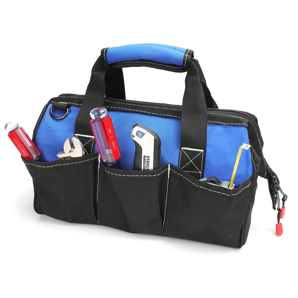 WORKPRO 14 дюймов набор инструментов Сумки Водонепроницаемые сумки для хранения сумки через плечо с ремнем для инструментов электрика инструменты