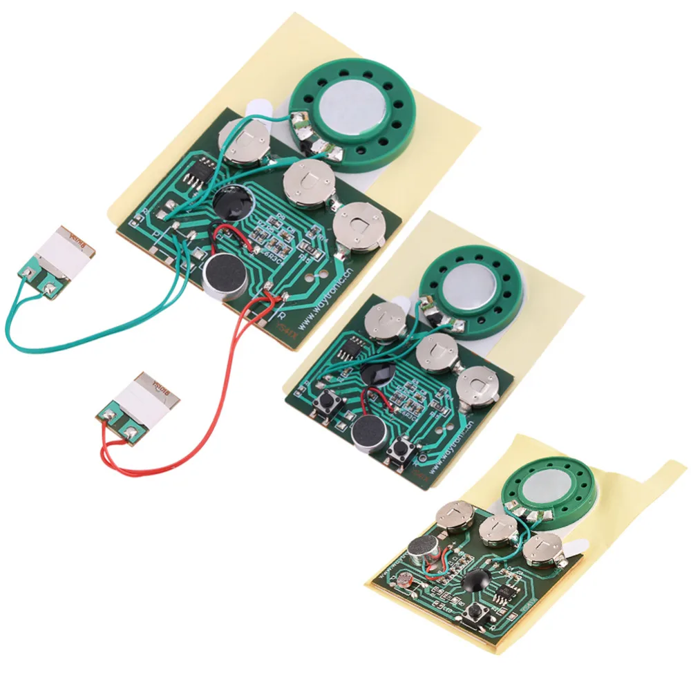 

VBESTLIFE 30s Recordable Music Sound Voice Module Chip 0.5W with Button Battery