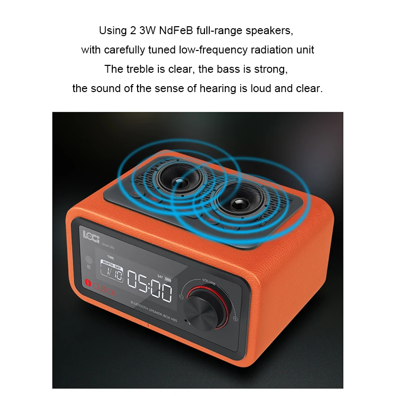 

Smart Radio Snooze Alarm Clocks Electronic Desktop Bluetooth Digital Radio Alarm Clocks Speaker LED Display Multimedia Card