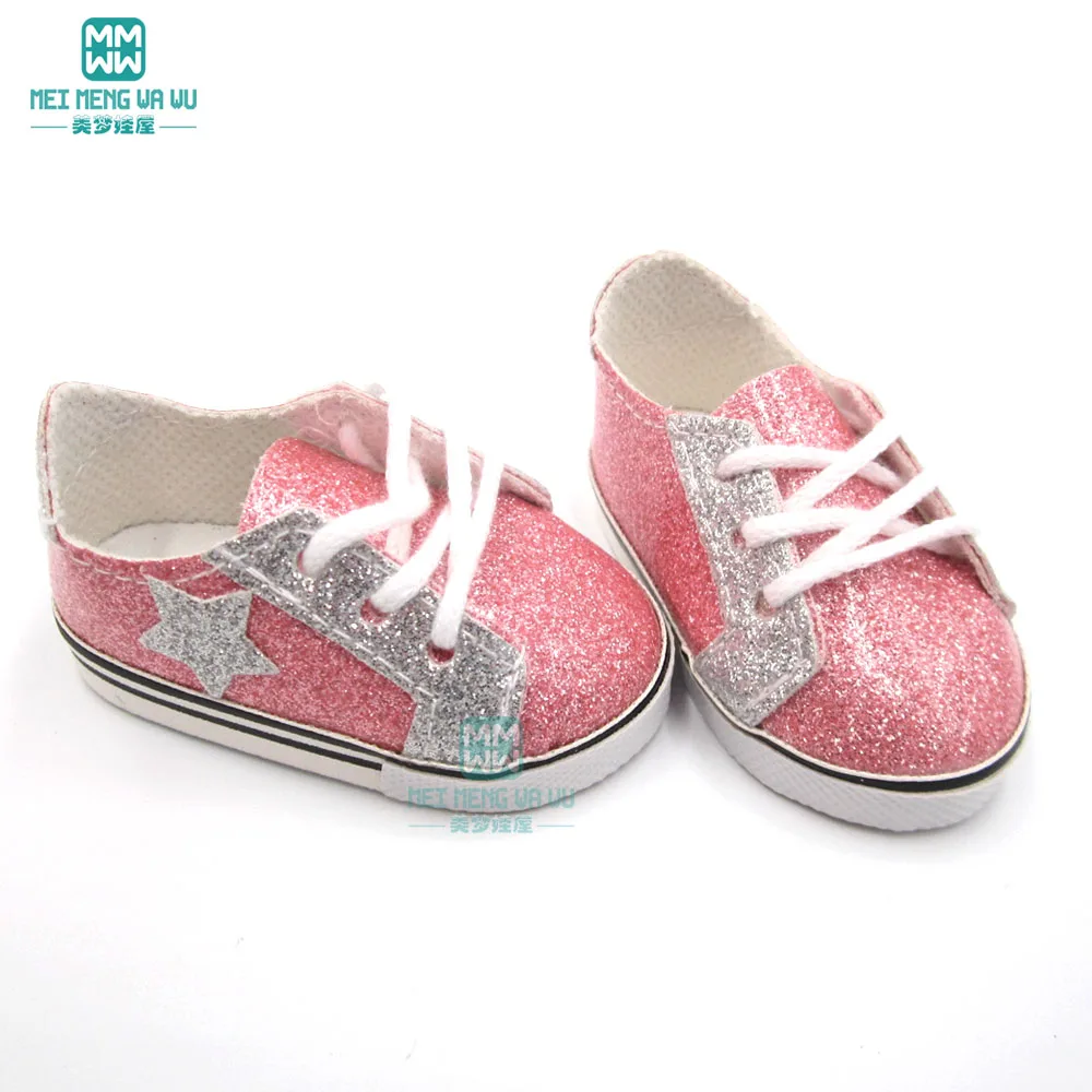 7.5cm shoes 43 cm baby new born doll american boots sneaker