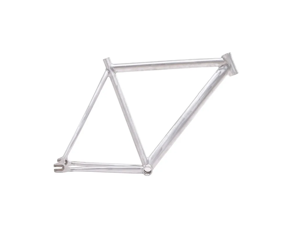 Best Fixed Gear Bike Frame 50 cm 53cm 57cm  No Finish Smooth Welding Raw Frame track bicycle Frame Aluminum Alloy bike Frame 7