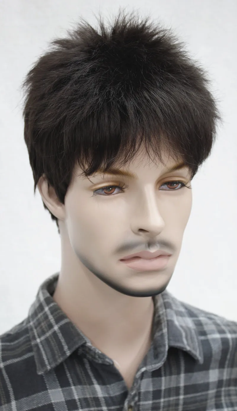 Free shipping New wholesale Aircraft boy wig men handsome students