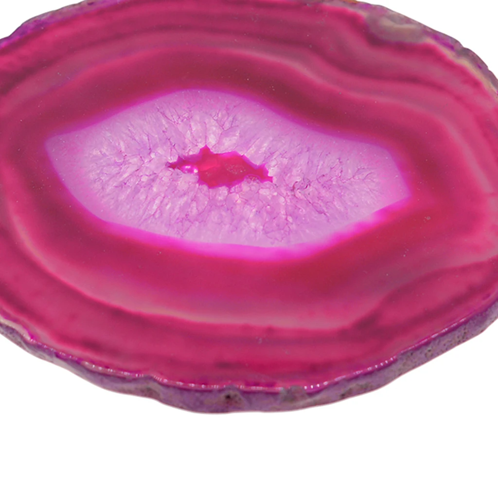 6pcs Colorful Irregular Agate Slice Quartz Crystal Coaster Placemat Decoration Ornaments for Jewelry Making DIY Pendant Charms