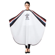 Красный белого и синего цвета черный в полоску Высокая Класс парикмахерские Кабо салон для укладки волос фартук клиента платье ткань обертывания Капа Peluqueria 1145