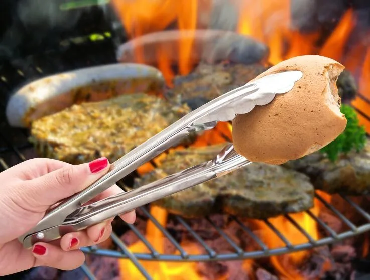 Нержавеющая сталь хлебная папка барбекю прищепки для еды кухонные принадлежности