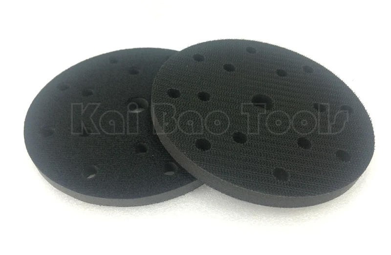 

150mm Soft Sponge Interface Disc Pad with 8+6+1 Holes Backing Pad Damping Disc Pad Hook and Loop 150x8mm Dedusting