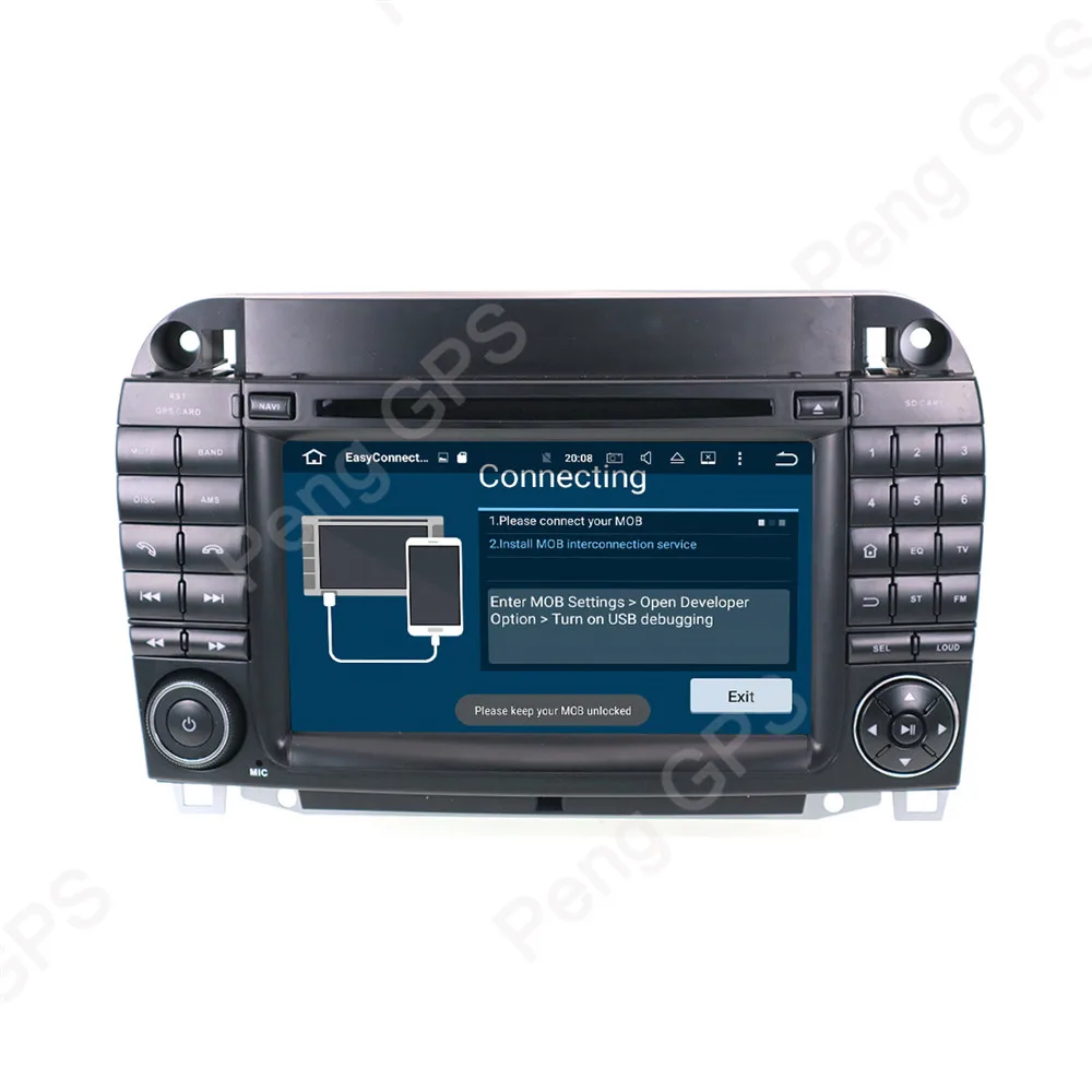 Clearance 2 Din 7 INCH Android 8.0 Car CD DVD Player 8 Core GPS Navigation for Mercedes Benz S-Class W220 S280 S320 S350 Stereo 1080P HD 2