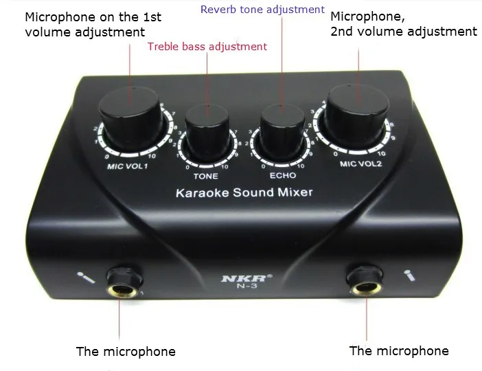 Nobsound N-1/N-2/N-3 микрофон микшер предусилитель проводной беспроводной микрофон звуковые эффекты excellen караоке реверберации эффекты песней системы