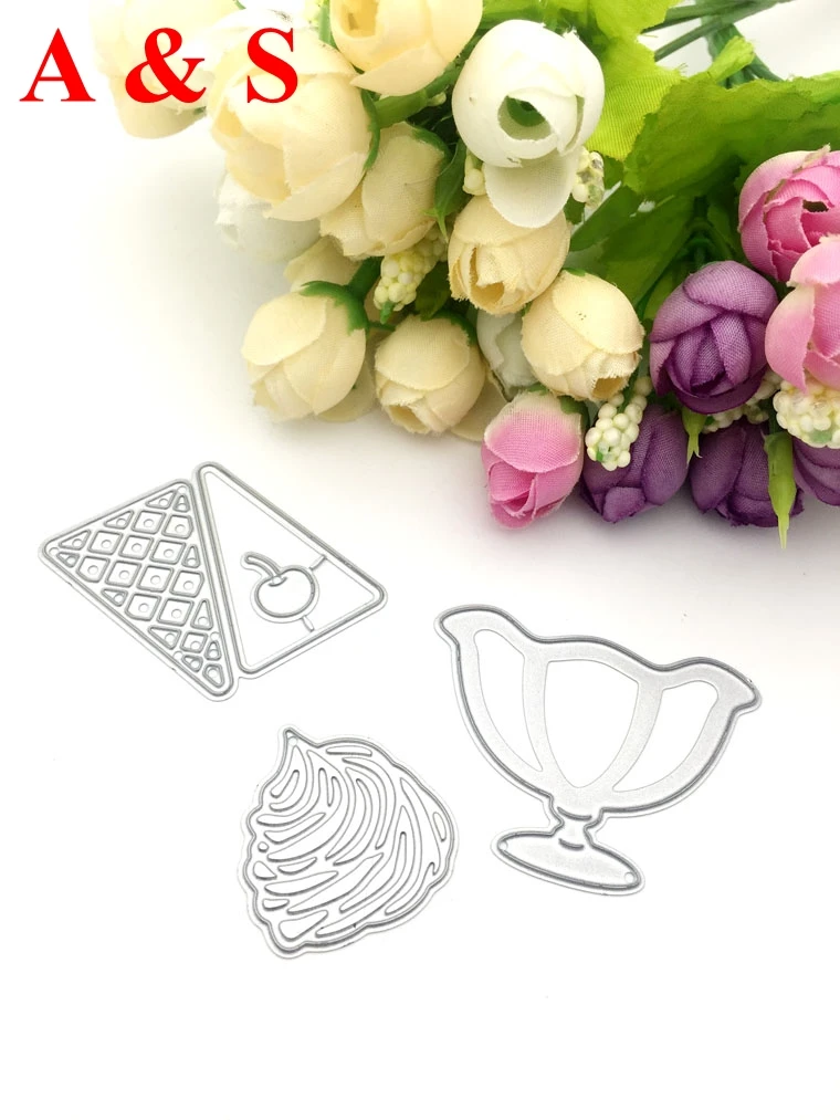  Q88 METAL CUTTING DIES Puzzle Ice Cream Scrapbook card invitation paper craft party decor embossing - 32829199955