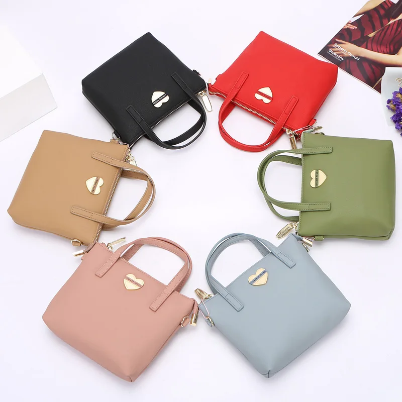 WEICHEN Heart Elements Small Shoulder Bag For Women Leather Women's Crossbody Messenger Bags Ladies Tote Bolsa Female Handbag